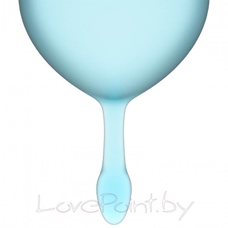 Менструальные чаши Satisfyer Feel Good голубые, набор 2 шт