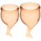 Менструальные чаши Satisfyer Feel Secure оранжевые, набор 2 шт